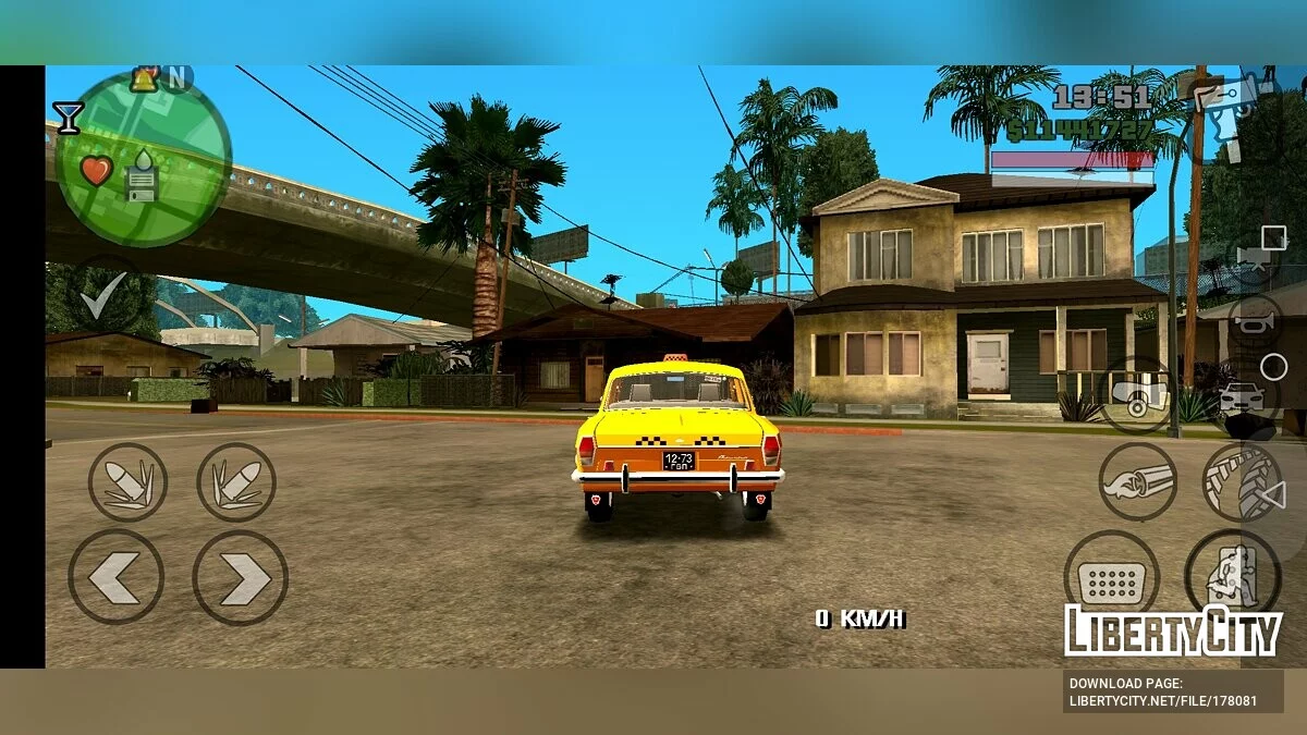 Волга 24-10 Такси / GTA San Andreas (iOS, Android)