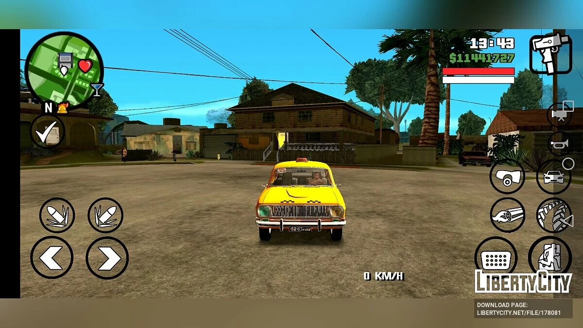Волга 24-10 Такси / GTA San Andreas (iOS, Android)