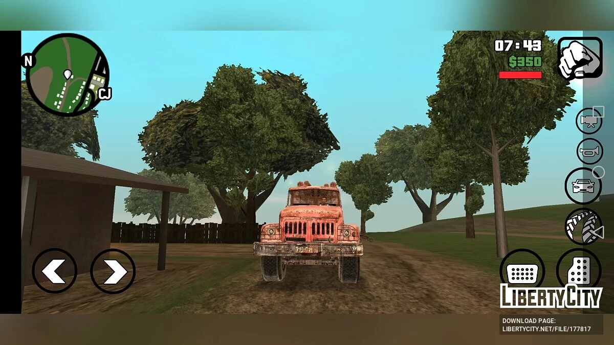 ЗИЛ 131 Пожарный / GTA San Andreas (iOS, Android)