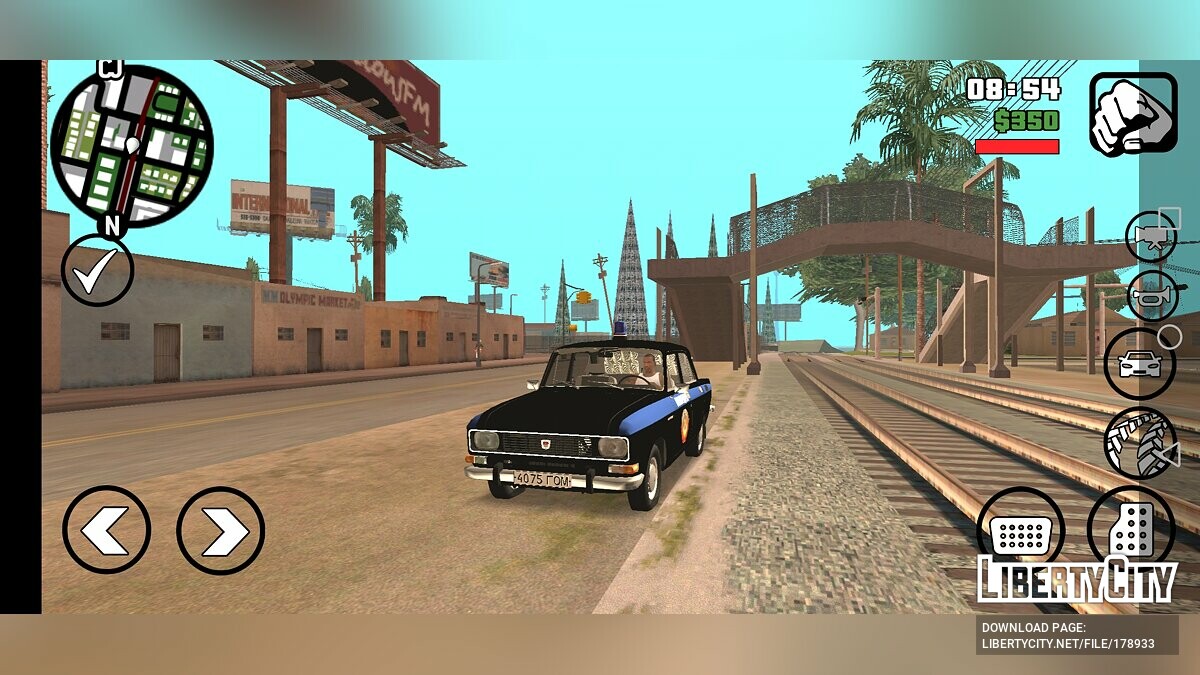 Скачать АЗЛК 2140 Милиция для GTA San Andreas (iOS, Android)