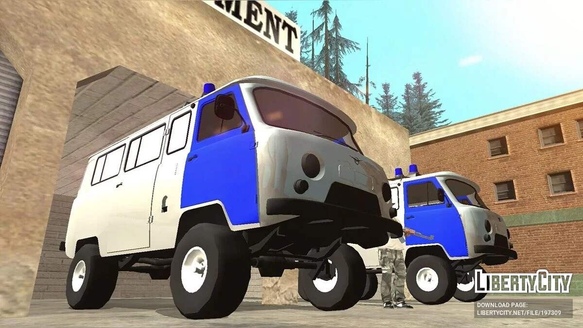 УАЗ 452 Полиция (только DFF) / GTA San Andreas (iOS, Android)