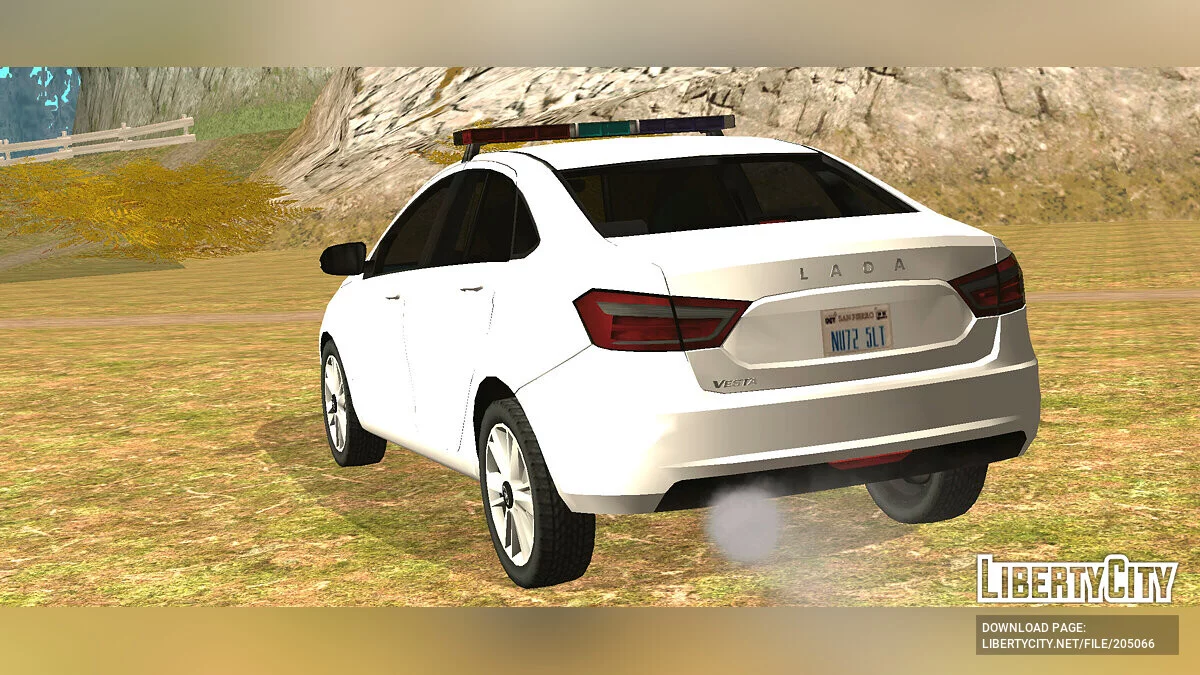 LADA Vesta Полицейская (SA Style) / GTA San Andreas (iOS, Android)