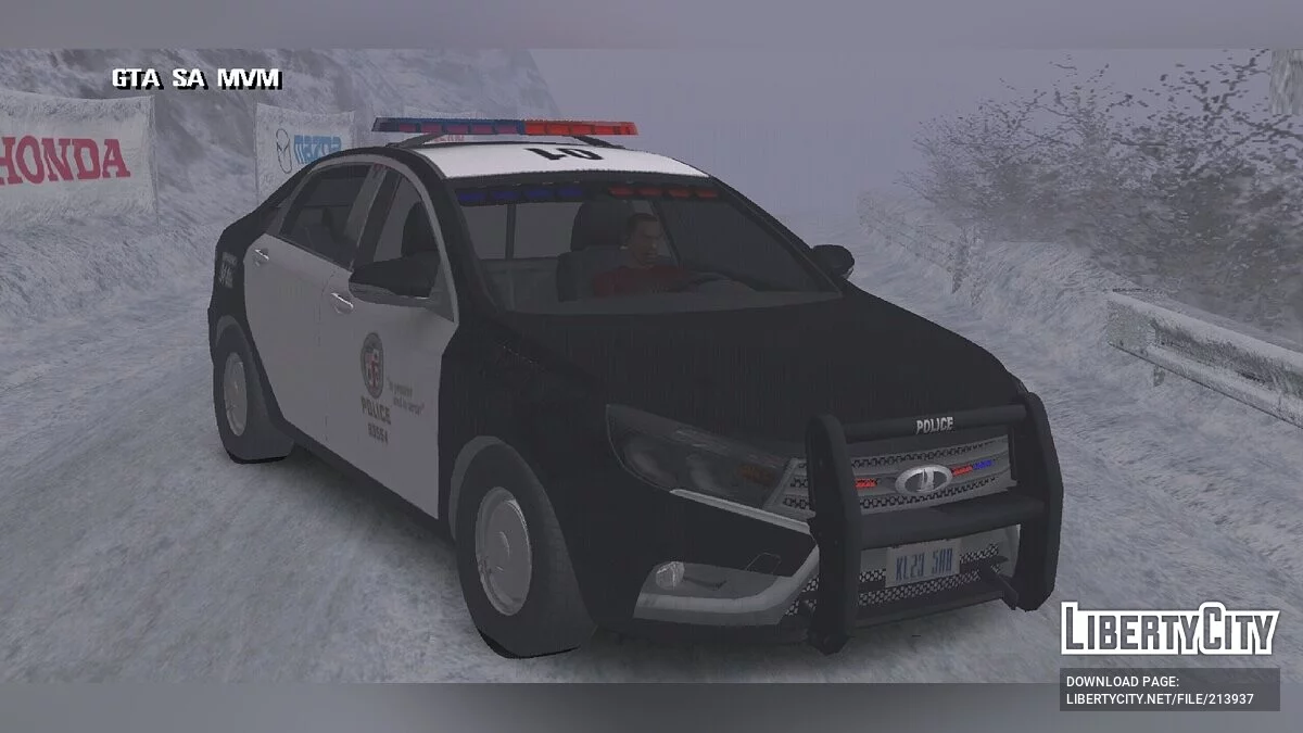 Lada Vesta - Полиция USA / GTA San Andreas (iOS, Android)