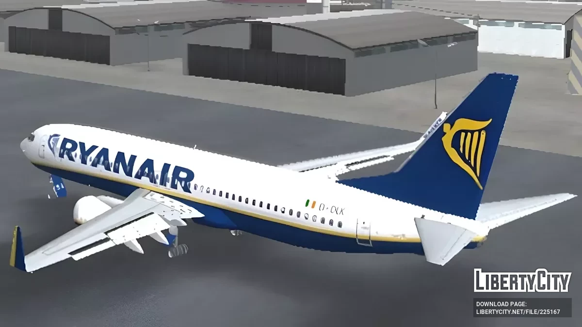 Ryanair Boeing 737 / GTA San Andreas (iOS, Android)