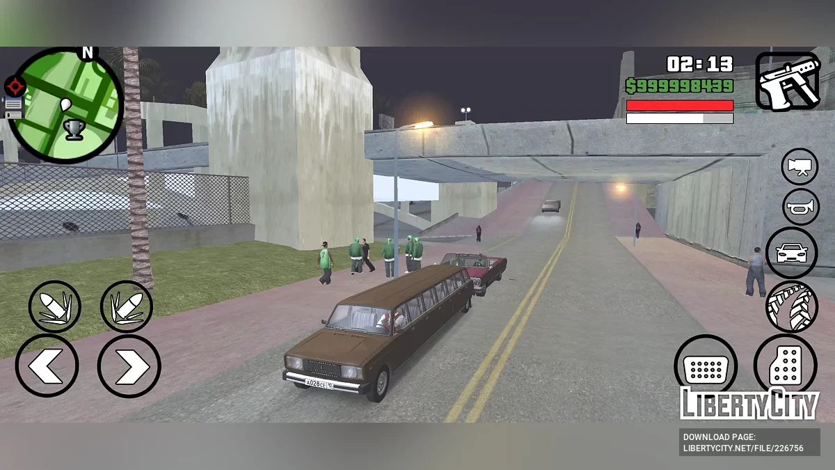 LADA 2104 с 13 дверями / GTA San Andreas (iOS, Android)