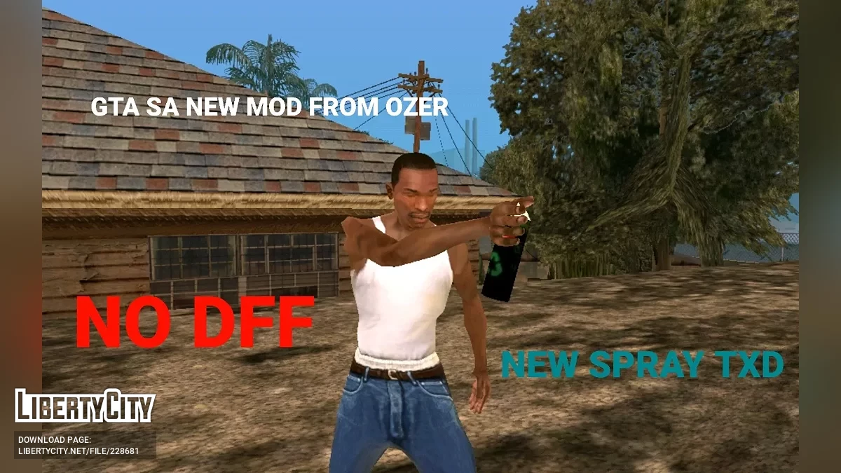 Новая текстура спрея / GTA San Andreas (iOS, Android)