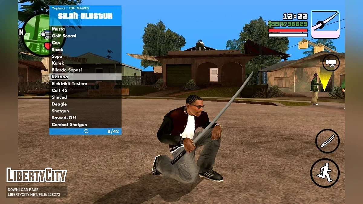 Пакет оружия из GTA Vice City / GTA San Andreas (iOS, Android)