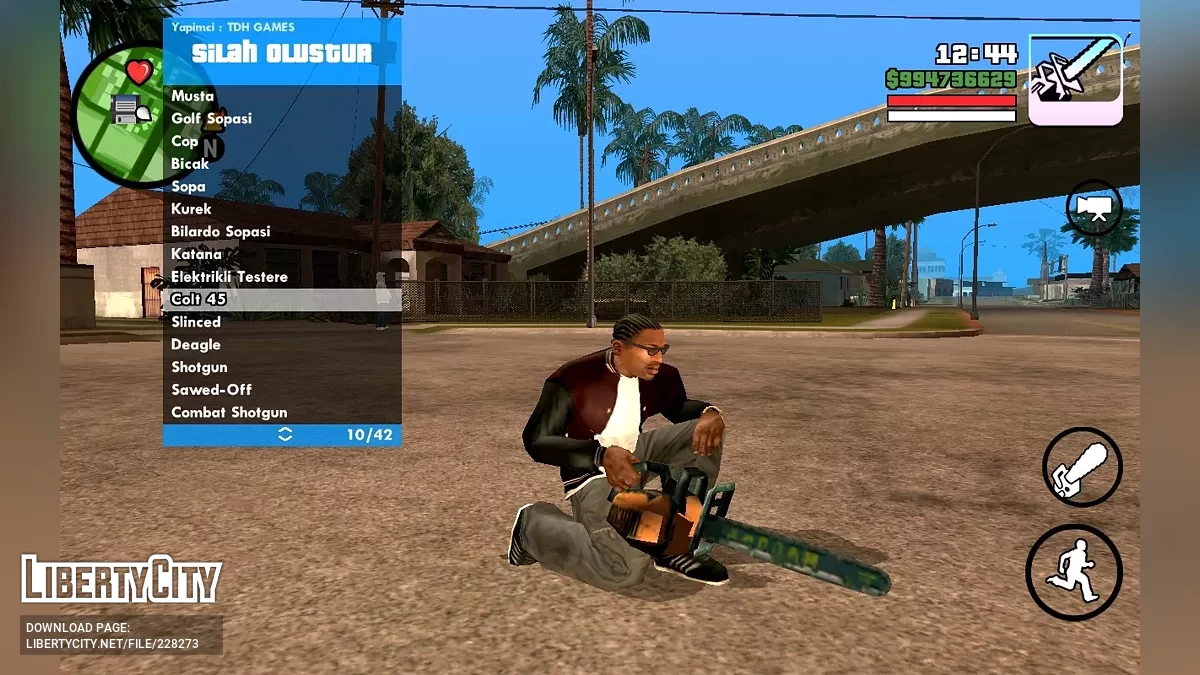 Пакет оружия из GTA Vice City / GTA San Andreas (iOS, Android)
