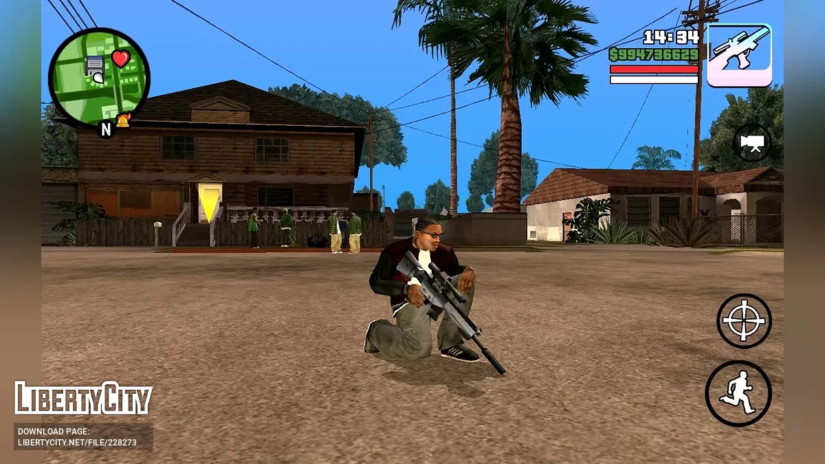 Пакет оружия из GTA Vice City / GTA San Andreas (iOS, Android)
