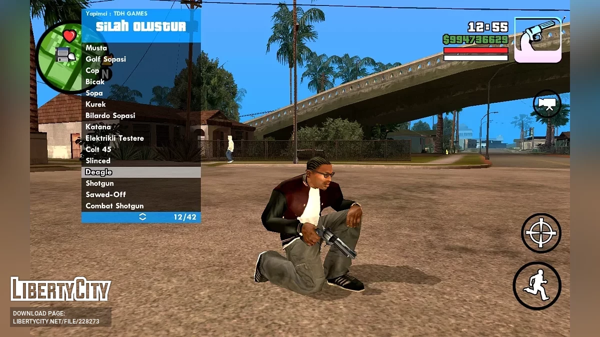 Пакет оружия из GTA Vice City / GTA San Andreas (iOS, Android)