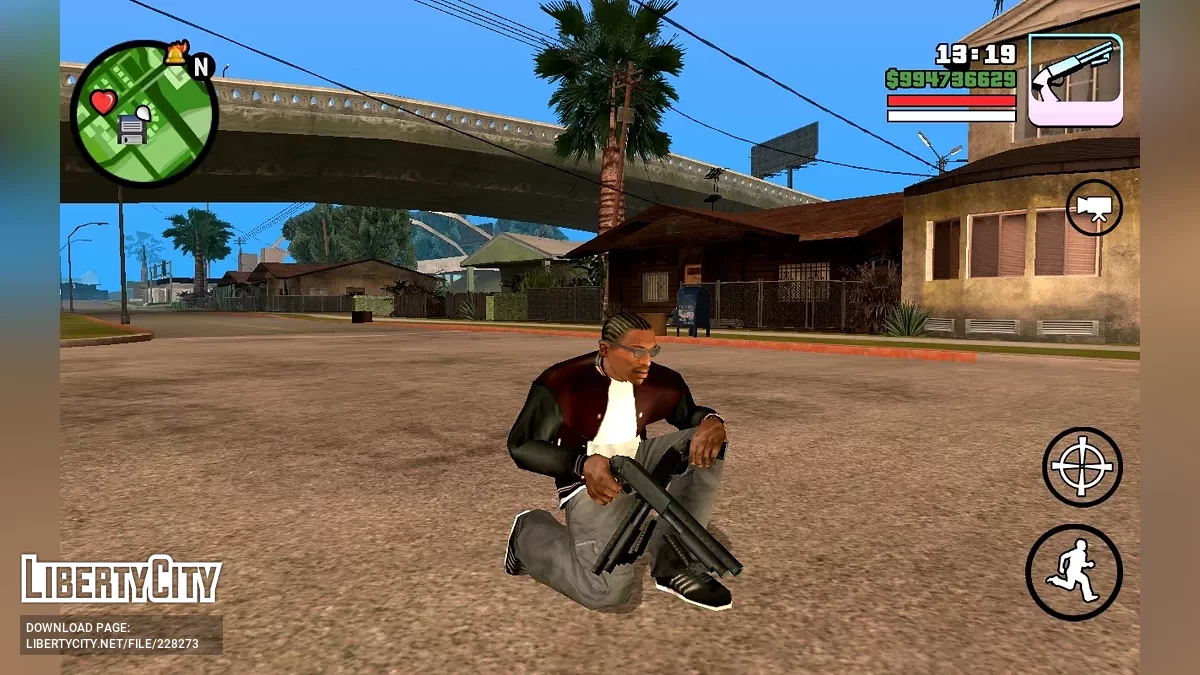 Пакет оружия из GTA Vice City / GTA San Andreas (iOS, Android)