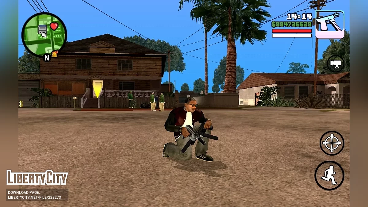 Пакет оружия из GTA Vice City / GTA San Andreas (iOS, Android)