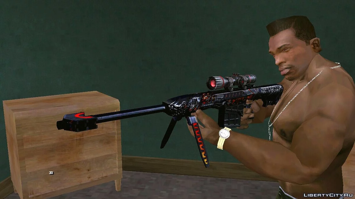 Crossfire Barrett M82A1 Obsidian Beast / GTA San Andreas (iOS, Android)