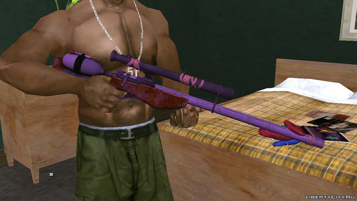 Stylized Dart Sniper для GTA San Andreas (iOS, Android) - Картинка #1
