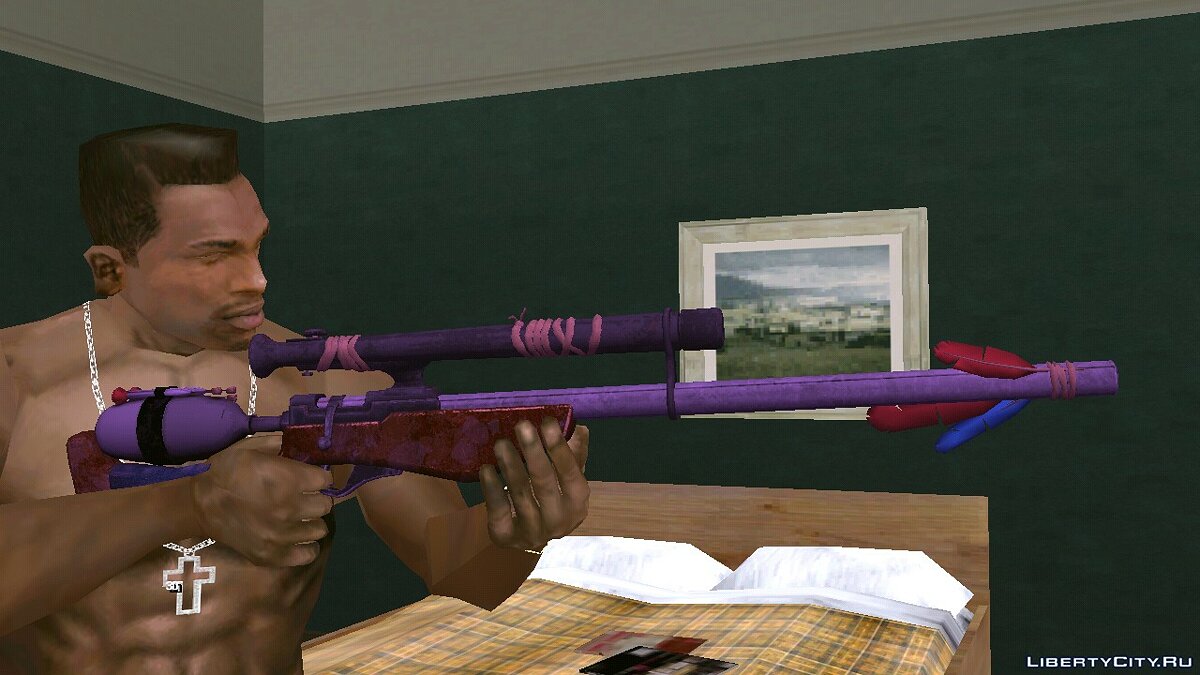 Stylized Dart Sniper для GTA San Andreas (iOS, Android) - Картинка #2