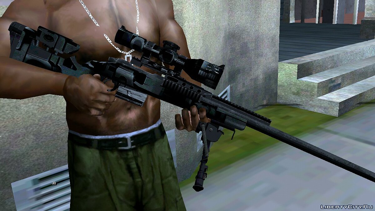 Скачать TAC-300 Sniper Rifle для GTA San Andreas (iOS, Android)