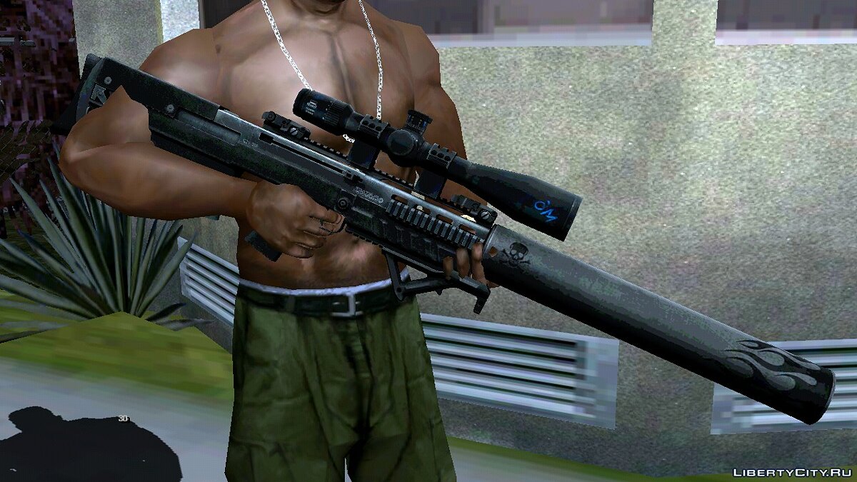 Скачать VKS sniper rifle для GTA San Andreas (iOS, Android)