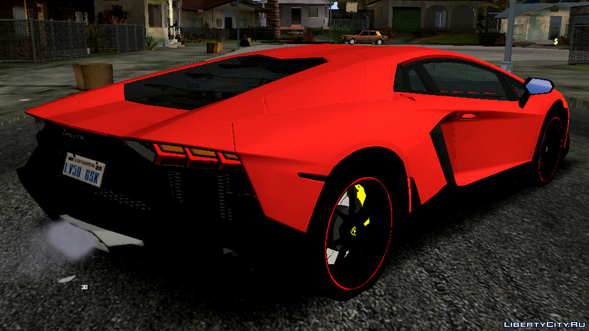 Скачать Звуки автомобиля Lamborghini Aventador для GTA San Andreas (iOS,  Android)