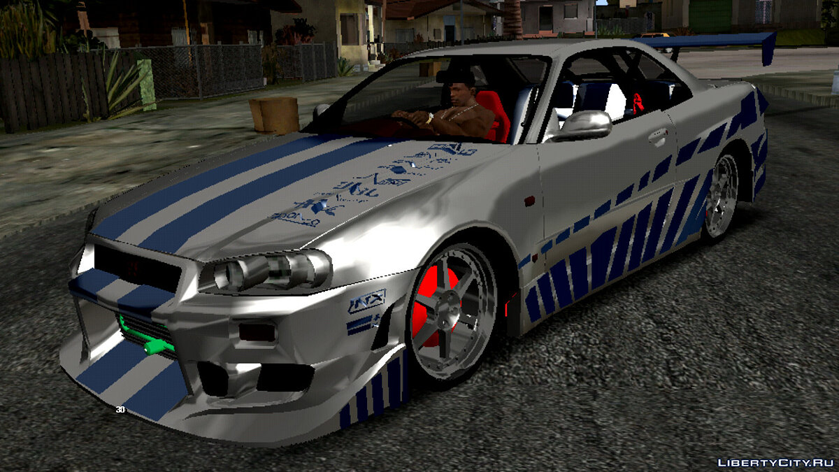 Скачать Звуки автомобиля Nissan Skyline R34 для GTA San Andreas (iOS,  Android)