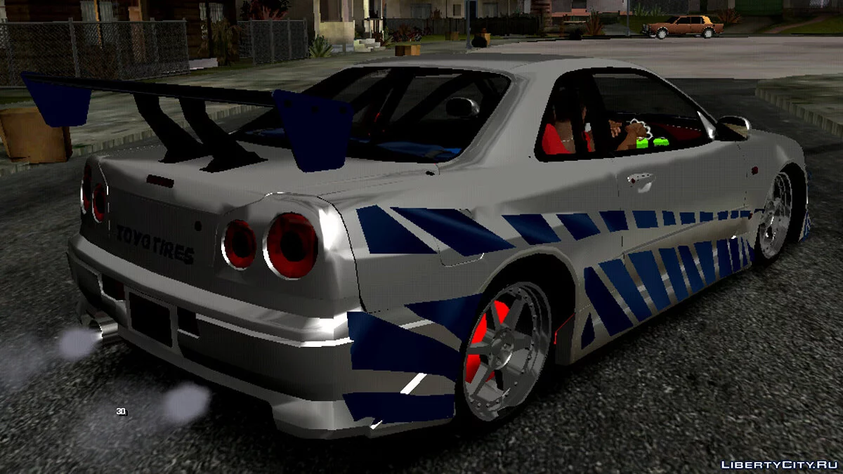 Звуки автомобиля Nissan Skyline R34 / GTA San Andreas (iOS, Android)