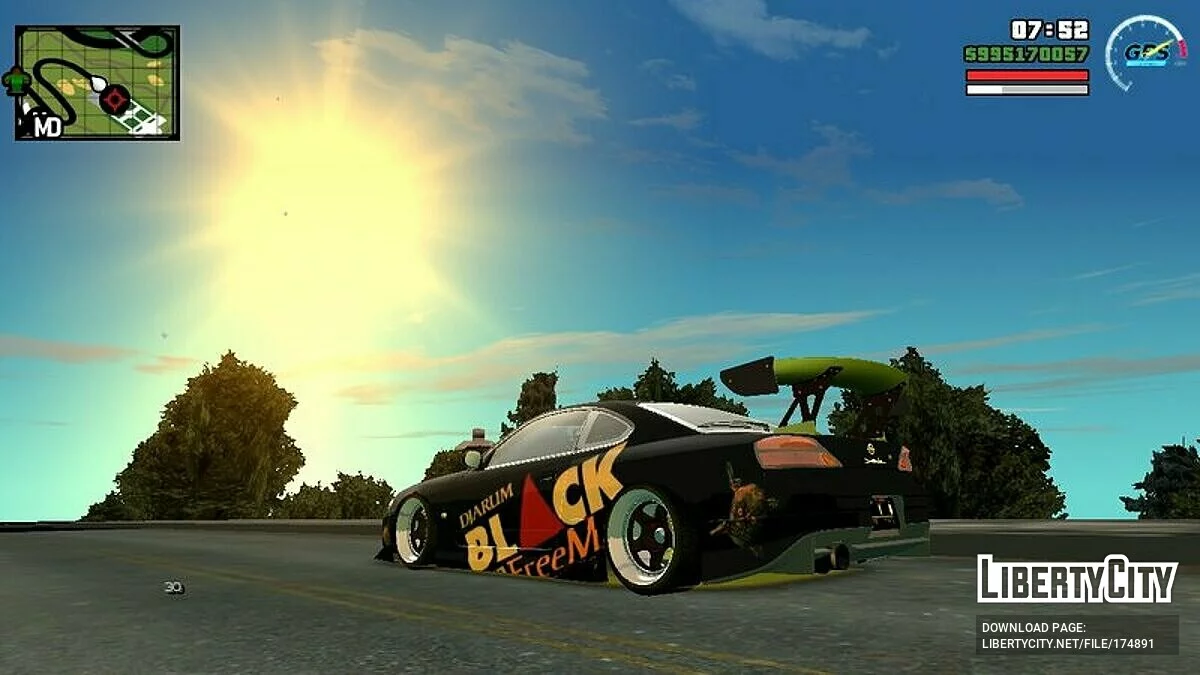Звук Nissan Silvia S15 Spec R / GTA San Andreas (iOS, Android)