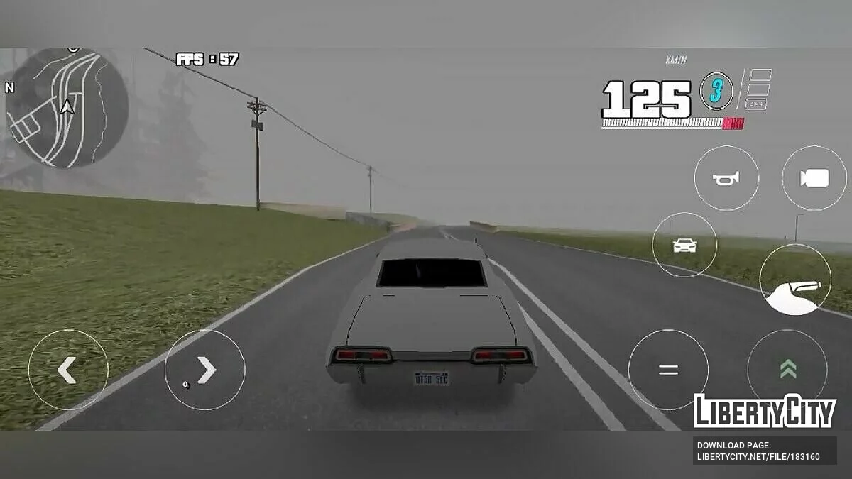 Звук двигателя Chevy Impala Supernatural / GTA San Andreas (iOS, Android)