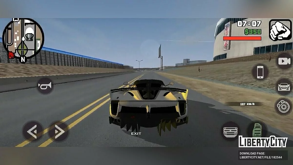 Звуки двигателя Ferrari FXX-K Evo / GTA San Andreas (iOS, Android)