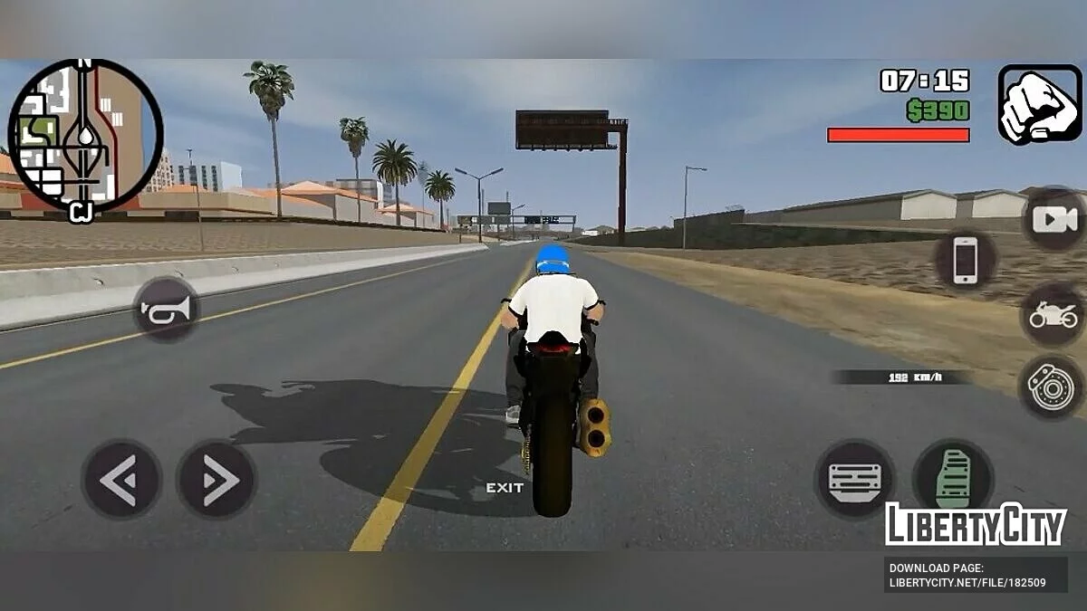 Звуки двигателя Kawasaki Ninja H2R / GTA San Andreas (iOS, Android)