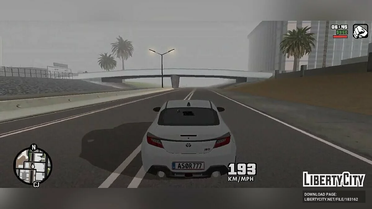 Звуки двигателя Toyota GR86 BRZ BETA Sound Mod / GTA San Andreas (iOS, Android)