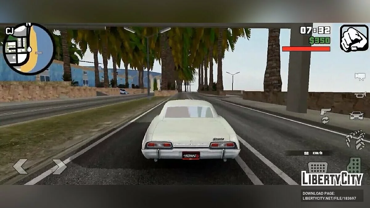 Звук двигателя Chevrolet Impala 1967 / GTA San Andreas (iOS, Android)