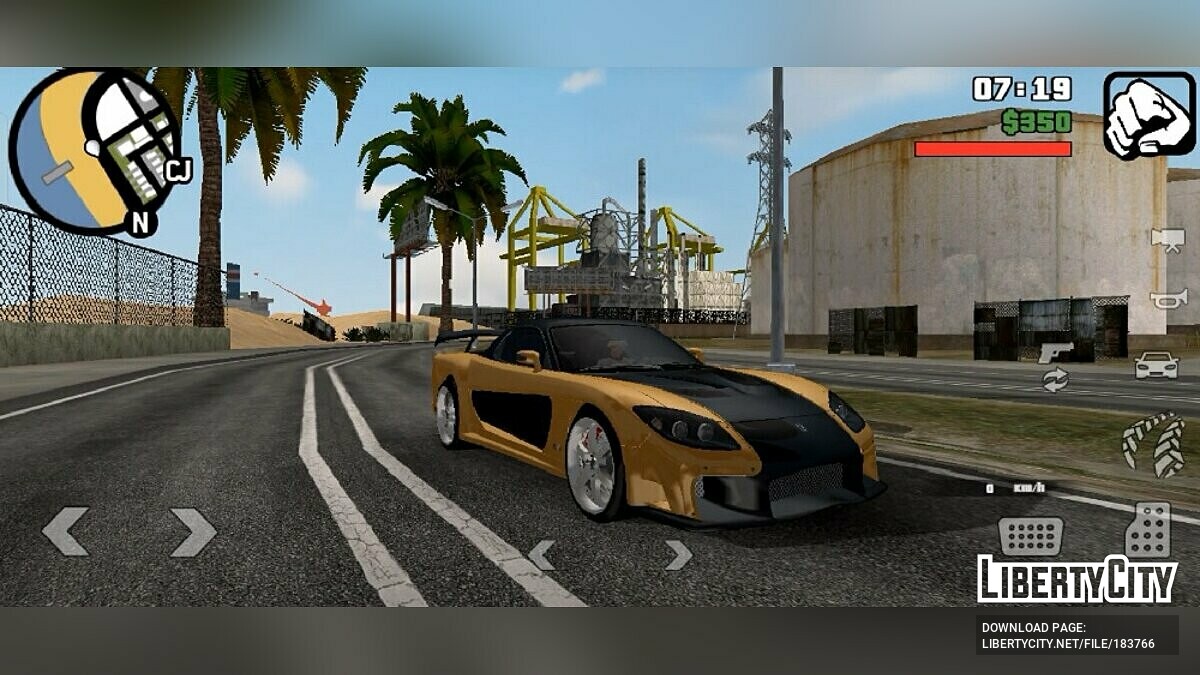 Скачать Звук двигателя Mazda RX7 для GTA San Andreas (iOS, Android)