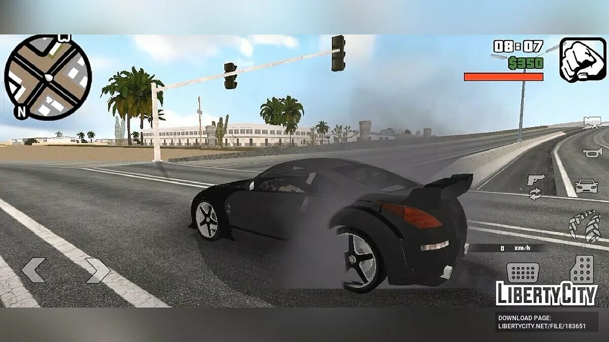 Звук двигателя Nissan 350Z Fairlady Z Z33 / GTA San Andreas (iOS, Android)
