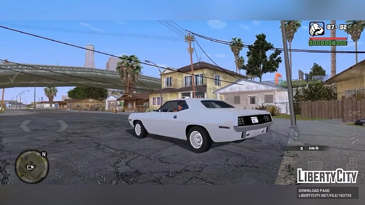 Звук двигателя Plymouth Hemi Cuda 6.2L / GTA San Andreas (iOS, Android)