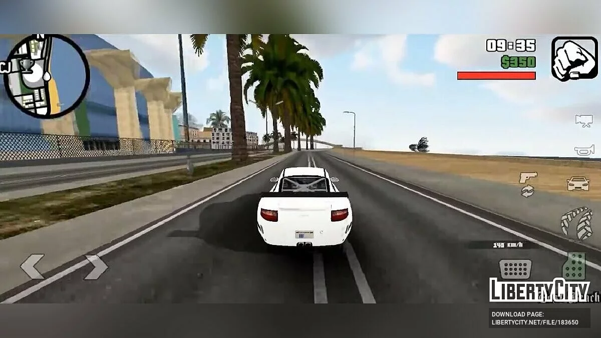 Звук двигателя Porsche 911 GT3 RS / GTA San Andreas (iOS, Android)