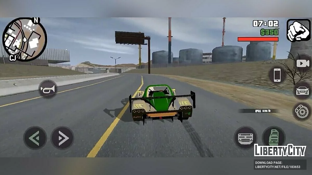 Звук двигателя Radical SR8RX / GTA San Andreas (iOS, Android)