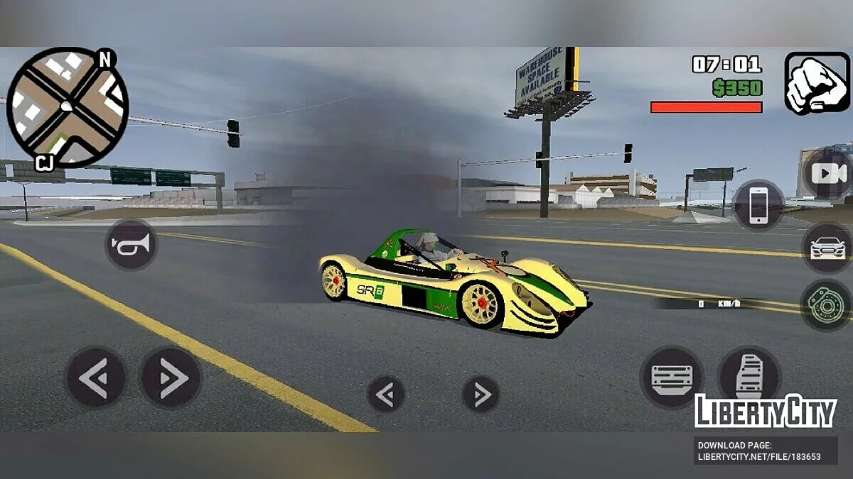 Звук двигателя Radical SR8RX / GTA San Andreas (iOS, Android)