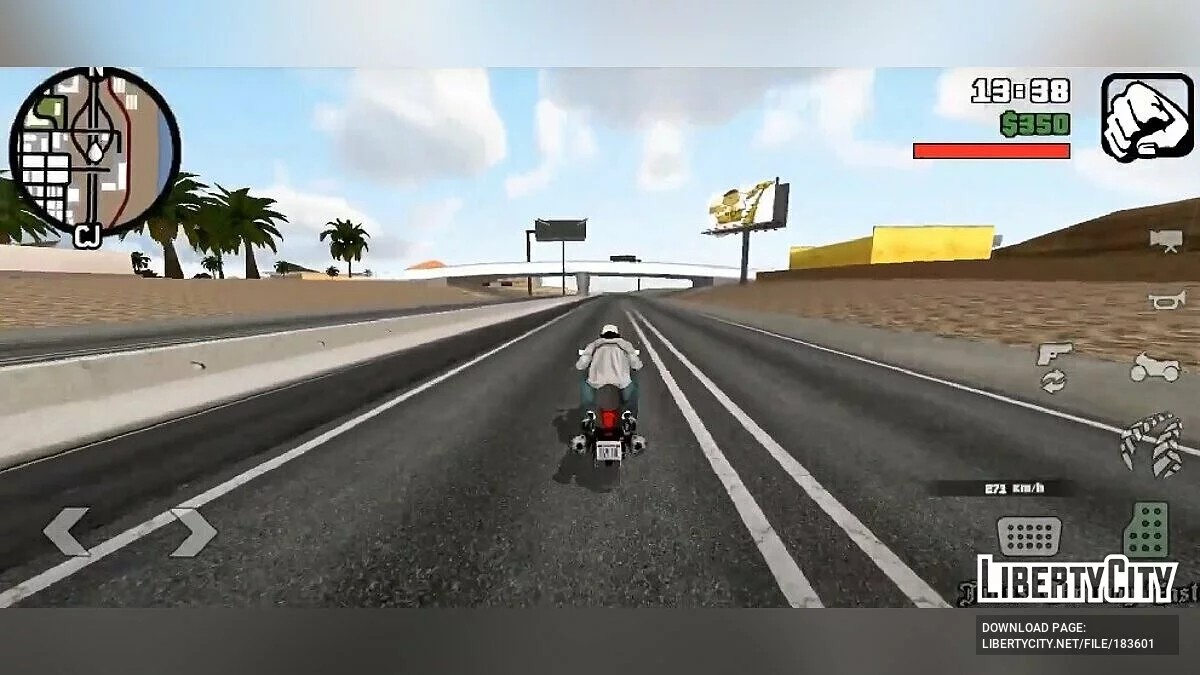 Звук двигателя Suzuki Hayabusa GSX1300R / GTA San Andreas (iOS, Android)