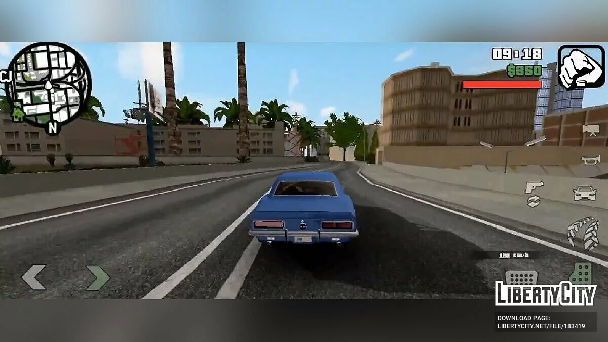 Звуки двигателя Chevrolet Camaro SS / GTA San Andreas (iOS, Android)