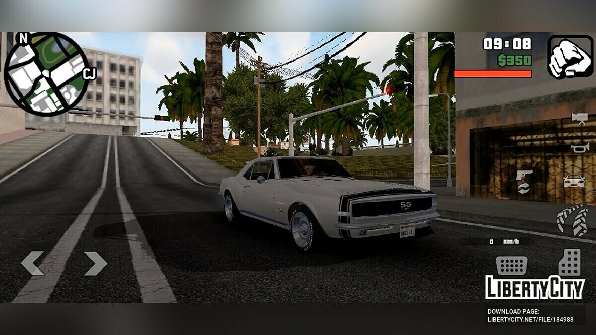 Скачать Звук двигателя Chevrolet Camaro SS 1967 для GTA San Andreas (iOS,  Android)