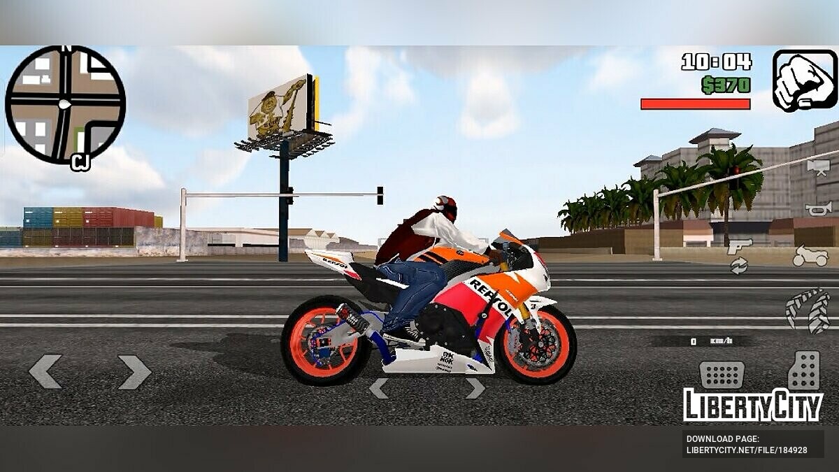 Скачать Звук двигателя Honda CBR 1000RR для GTA San Andreas (iOS, Android)