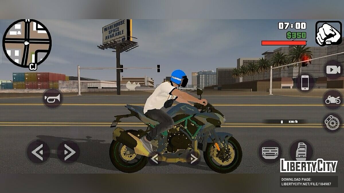 Скачать Звук двигателя Kawasaki Z H2 SC-Project GP70-R Muffler для GTA San  Andreas (iOS, Android)