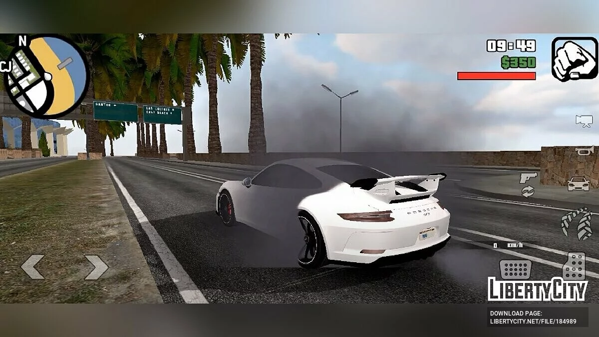 Звук двигателя Porsche 911 GT3 / GTA San Andreas (iOS, Android)