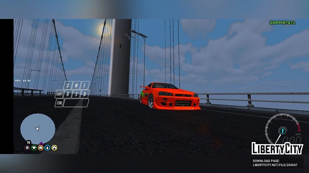 Звуки Toyota Supra MK4 из фильма "Форсаж" / GTA San Andreas (iOS, Android)