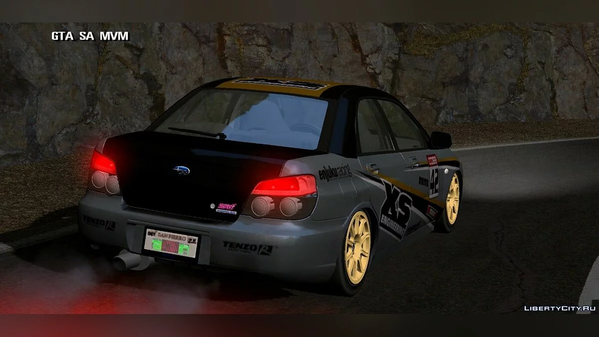 Subaru с тюнингом и винилами / GTA San Andreas (iOS, Android)
