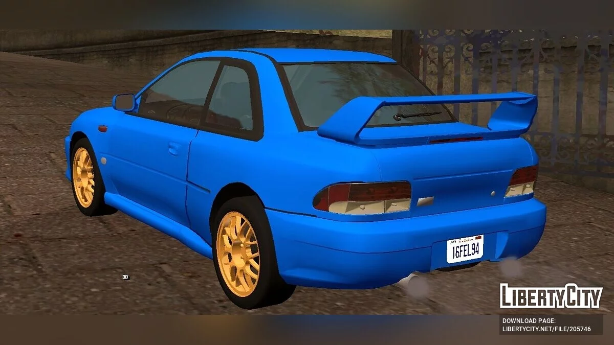 Subaru Impreza 22B STi '98 (только DFF) / GTA San Andreas (iOS, Android)