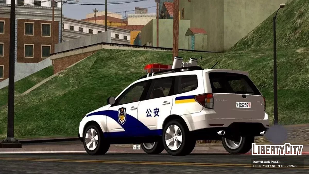 2011 Subaru R Chinese Police / GTA San Andreas (iOS, Android)