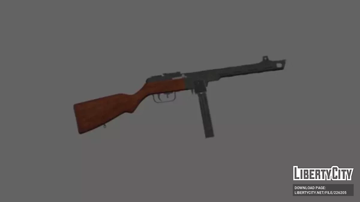MP-41(r) — модифицированный ППШ-41 / GTA San Andreas (iOS, Android)