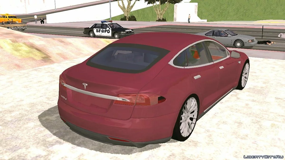 2016 Tesla Model E (только DFF) / GTA San Andreas (iOS, Android)