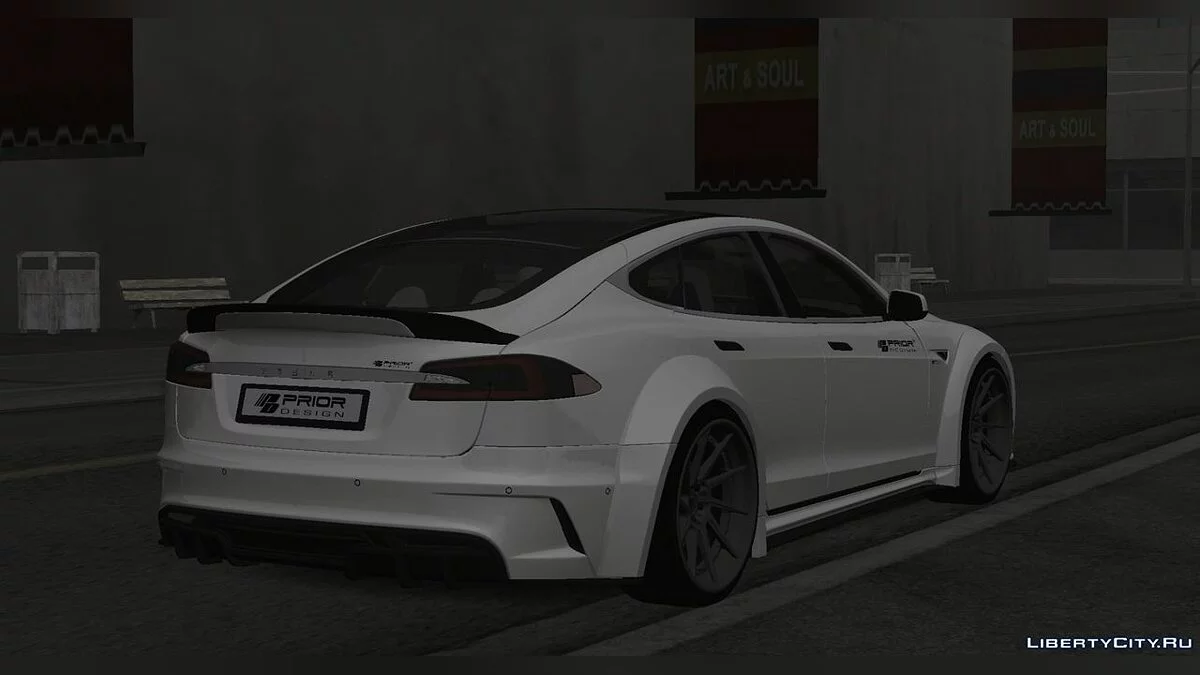 Tesla Model S P100D Prior Design / GTA San Andreas (iOS, Android)