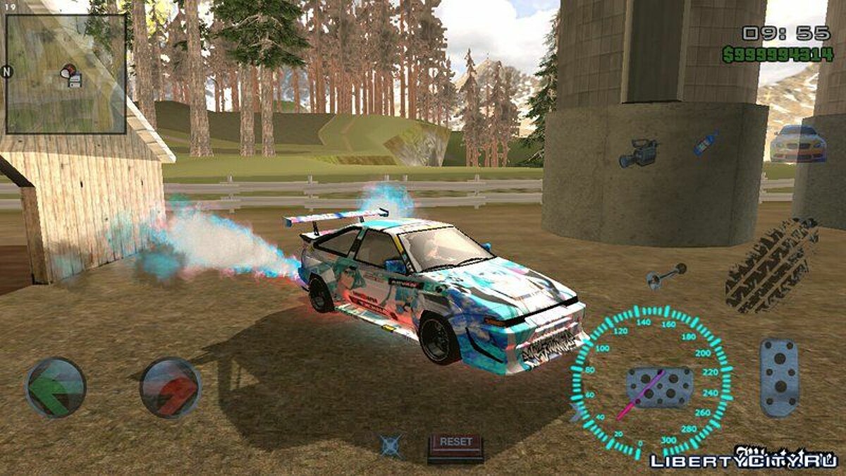 Toyota AE86 Initial D Miku Racing Edition для GTA San Andreas (iOS, Android) - Картинка #2